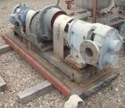 Used- Waukesha Rotary Positive Displacement Pump, model 200, 316 stainless steel. Approximate capacity 260 gallons per minut...