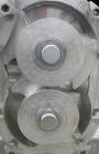 Used Waukesha Universal Rotary Positive Displacement Pump, Model 220, 316 stainless steel. Approximately 260 gallons per minute at 100 psi at 600 rpm capacity, .522 gallon displacement per revolution...