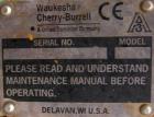 Used Waukesha Universal Rotary Positive Displacement Pump, Model 220, 316 stainless steel. Approximately 260 gallons per minute at 100 psi at 600 rpm capacity, .522 gallon displacement per revolution...