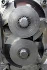 Used Waukesha Universal Rotary Positive Displacement Pump, model 220, 316 stainless steel. Approximately 260 gallons per minute at 100 psi at 600 rpm capacity, .522 gallon displacement per revolution...