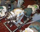 Used Waukesha Rotary Positive Displacement Pump, Model 220, stainless steel. Approximate capacity 260 gallons per minute, .50 gallon displacement per revolution. 3 7/8