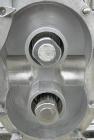Used Waukesha Universal Rotary Positive Displacement Pump, model 220, 316 stainless steel. Approximately 260 gallons per minute at 100 psi at 600 rpm capacity, .522 gallon displacement per revolution...