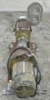 Used Waukesha Universal Rotary Positive Displacement Pump, model 220, 316 stainless steel. Approximately 260 gallons per minute at 100 psi at 600 rpm capacity, .522 gallon displacement per revolution...