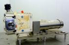 Used Waukesha Universal Rotary Positive Displacement Pump, Model 220, 316 Stainless Steel. Approximately 260 gallons per minute at 100 psi at 600 rpm capacity, (0.522) gallon displacement per revolut...