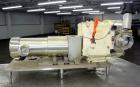 Used Waukesha Universal Rotary Positive Displacement Pump, Model 220, 316 Stainless Steel. Approximately 260 gallons per minute at 100 psi at 600 rpm capacity, (0.522) gallon displacement per revolut...