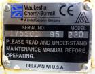 Used Waukesha Universal Rotary Positive Displacement Pump, Model 220, 316 Stainless Steel. Approximately 260 gallons per minute at 100 psi at 600 rpm capacity, (0.522) gallon displacement per revolut...