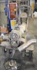 Used-Waukesha 220 Positive Displacement Pump mounted on portable cart. Has a vented cover, 5