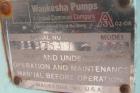 Used Waukesha Universal Rotary Positive Displacement Pump, Model 220, 316 Stainless Steel. Approximately 260 gallons per minute at 100 psi at 600 rpm capacity, .522 gallon displacement per revolution...