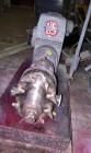 Used Waukesha rotary positive displacement pump, model 25, stainless steel. Approximately 25 gallons per minute capacity, (.060) gallon displacement per revolution. 1-1/2