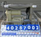 Used Waukesha Sanitary Positive Displacement Pump, model 25, 316 stainless steel.Approximate capacity .060 gallons per revolution, 25 gallons per minute. 1 1/2