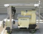 Used Waukesha Sanitary Positive Displacement Pump, model 25, 316 stainless steel.Approximate capacity .060 gallons per revolution, 25 gallons per minute. 1 1/2