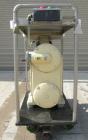 Used Waukesha Sanitary Positive Displacement Pump, model 25, 316 stainless steel.Approximate capacity .060 gallons per revolution, 25 gallons per minute. 1 1/2