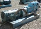 Used Waukesha Rotary Positive Displacement Pump, Model 030U2AP, 316 Stainless Steel. Approximately 36 gallons per minute at 100 psi at 600 rpm capacity, .06 gallon displacement per revolution. 1-1/2
