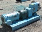 Used Waukesha Rotary Positive Displacement Pump, Model 30, 316 Stainless Steel. Approximately 36 gallons per minute at 100 psi at 600 rpm capacity, .06 gallon displacement per revolution. 1-1/2