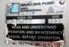 Used Stainless Steel Waukesha rotary lobe pump, model 30,