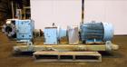 Used Waukesha Rotary Positive Displacement Pump, Model 320, 316 Stainless Steel. Approximately 450 gallons per minute at 200 psi at 600 rpm capacity, (0.754) gallon displacement per revolution. 6