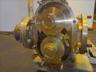 Used Waukesha Rotary Positive Displacement Pump, Model 320, 316 Stainless Steel. Approximately 450 gallons per minute at 200 psi at 600 rpm capacity, (0.754) gallon displacement per revolution. 6