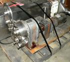 Used Stainless Steel Waukesha Vertical Rotary Positive Displacement Pump, Model 55