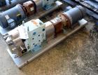 Unused- Waukesha Positive Displacement Pump, Model 060U2, Stainless Steel. Approximate displacement 0.153 gallons per revolution, nominal capacity to 90 gallons per minute. Driven by a 5hp, 3/60/208-...