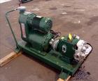 Used Stainless Steel Waukesha Rotary Positive Displacement Pump, Model 60