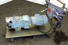 Used Stainless Steel Waukesha Rotary Positive Displacement Pump, Model 62