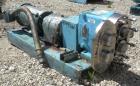 Used Waukesha Rotary Positive Displacement Pump, Model AP-030, 316 Stainless Steel. Approximately 36 gallons per minute at 100 psi at 600 rpm capacity, .06 gallon displacement per revolution. 1-1/2