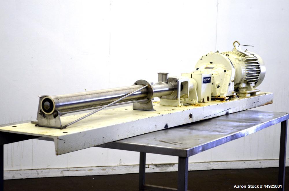 Used Moyno Sanitary Processing Cavity Pump, Model Frame FB4E, Type SSB, Trim FAA