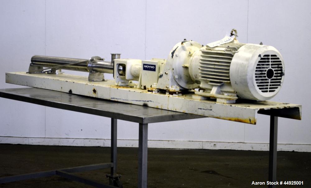 Used Moyno Sanitary Processing Cavity Pump, Model Frame FB4E, Type SSB, Trim FAA