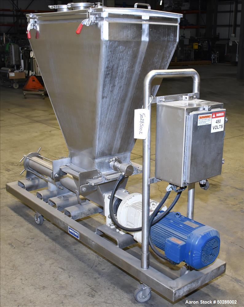 Used Moyno Systems Stainless Steel Pump with Loading Bin.