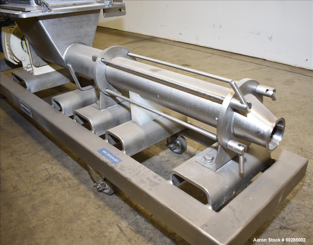 Used Moyno Systems Stainless Steel Pump with Loading Bin.
