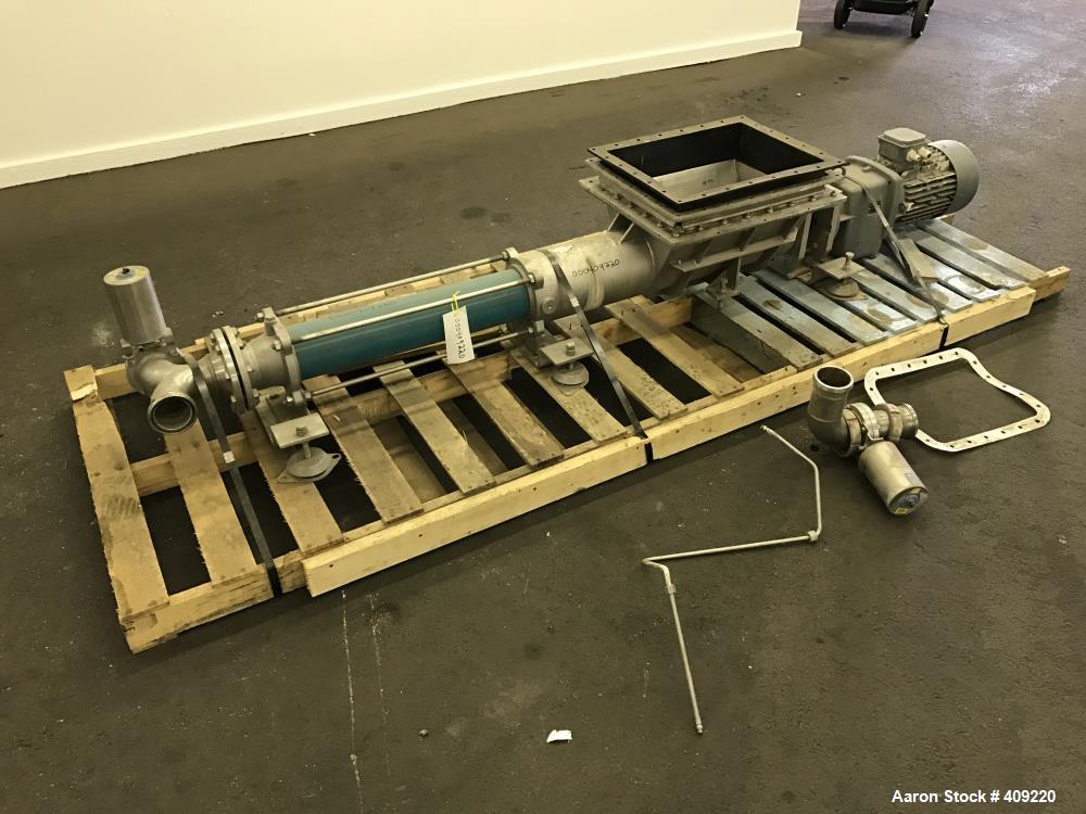 Used Netzsch Progressive Cavity Pump, Model NM063BO02S12B, 316 Stainless Steel.