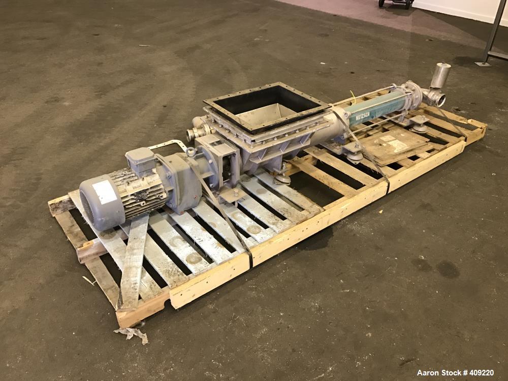 Used Netzsch Progressive Cavity Pump, Model NM063BO02S12B, 316 Stainless Steel.