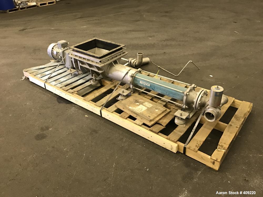 Used Netzsch Progressive Cavity Pump, Model NM063BO02S12B, 316 Stainless Steel.
