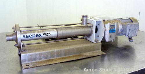 Used Stainless Steel Seepex Sanitary Progressive Cavity Pump