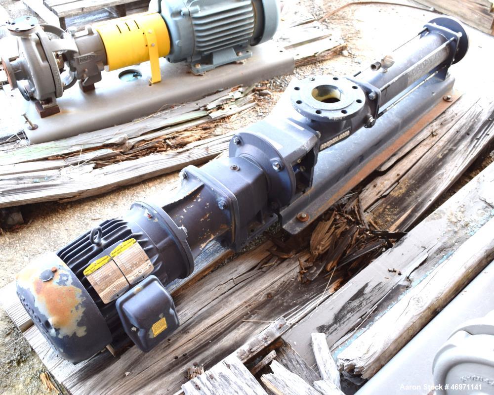 Unused- Seepex Progressive Cavity Pump, Model BN 17-6L. Driven by a 3hp, 460 volt, 1755 rpm gear motor, ratio 6.86 to 1. Serial# 833525.2.