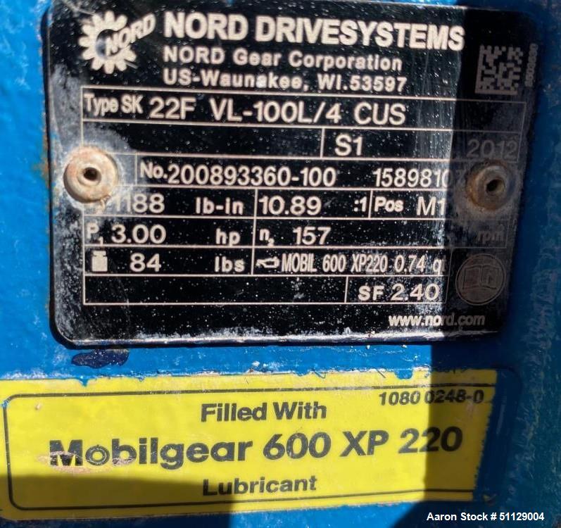 Used Seepex Pump. Type BN -05-48, 3 HP drive.