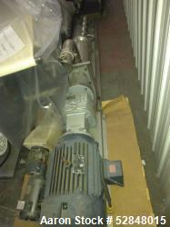 Used- Knoll Progressive Cavity Pump, Model MX50S-80/20, 316 Stainless Steel. Capacity 6,000 GPH. Revolutions 205 rpm. Stator...
