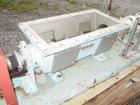 Used Moyno 2 Stage Processing Cavity Pump, Model 2G0GS2/SSQ, Trim AAA. 36 gallons per revolution at 160 psi. Open throat design with feed screw. 5 1/2
