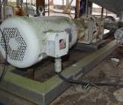 Used Moyno Progressive Cavity Pump, Model CFB2FSSB3SAA. Driven by a 7.5hp, 3/60/230/460 volt, 1770 rpm gear motor, ratio 4.82 to 1. Serial# AS2324507.