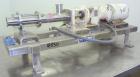 Used Moyno Sanitary Progressive Cavity Pump, Model Frame FB1C, Type SSE, Trim SAB, Stainless Steel. Nitrile rubber stator, Approximate 10 gallons per minute. 2