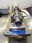 Used Moyno Sanitary Progressive Cavity Pump, Model Frame FB1C, Type SSE, Trim SAB, Stainless Steel. Nitrile rubber stator, Approximate 10 gallons per minute. 2