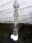 Used Moyno Sanitary Progressive Cavity Pump, Model Frame FB2A, Type SSE, Trim 3SXA. Approximately 10 gallons per minute. (2) Stages, stainless steel suction housing, Nitrile rubber stator. 1-1/2