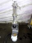 Used Moyno Sanitary Progressive Cavity Pump, Model Frame FB2A, Type SSE, Trim 3SXA. Approximately 10 gallons per minute. (2) Stages, stainless steel suction housing, Nitrile rubber stator. 1-1/2