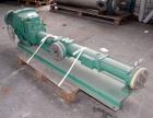 Used Netzsch Progressive Cavity Pump, Type NE60A. 4’’ Inlet, 4’’ outlet. Driven by a 10kw (13hp), 3/50/500 volt, 1465 rpm motor. Base mounted.