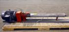 Used Osmonics Tonkaflo Pump, Model SS5522E, 316 Stainless Steel. Flow rate 55 gallons per minute, boost rate 486 psi. Maximum inlet pressure 200 psi, maximum discharge pressure 750 psi, maximum liqui...