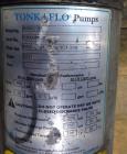 Used Osmonics Tonkaflo Pump, Model SS5522E, 316 Stainless Steel. Flow rate 55 gallons per minute, boost rate 486 psi. Maximum inlet pressure 200 psi, maximum discharge pressure 750 psi, maximum liqui...