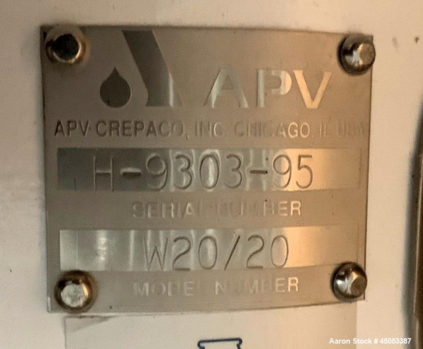 Unused- APV Crepaco Centrifugal Pump, Stainless Steel, Model W20/20