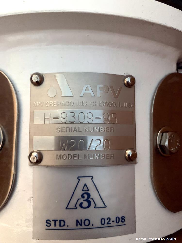 Unused- APV Crepaco Centrifugal Pump, Stainless Steel, Model W20/20