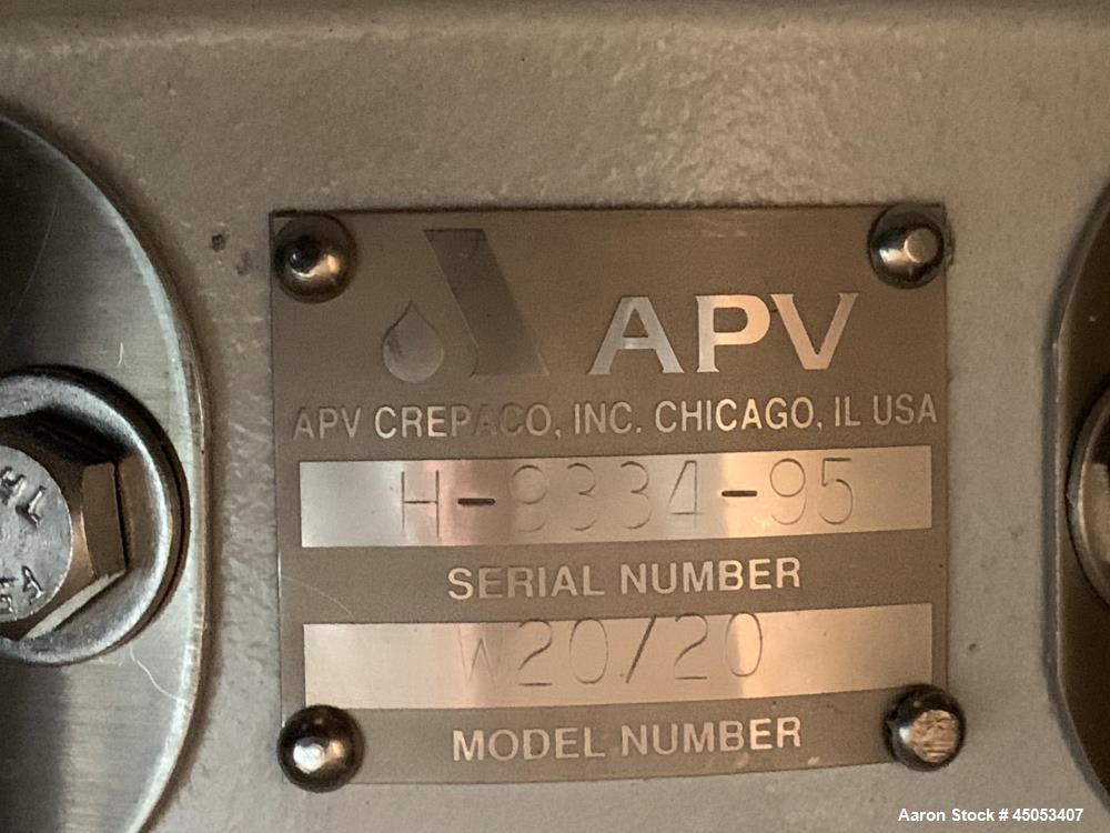 Unused- APV Crepaco Centrifugal Pump, Stainless Steel, Model W20/20