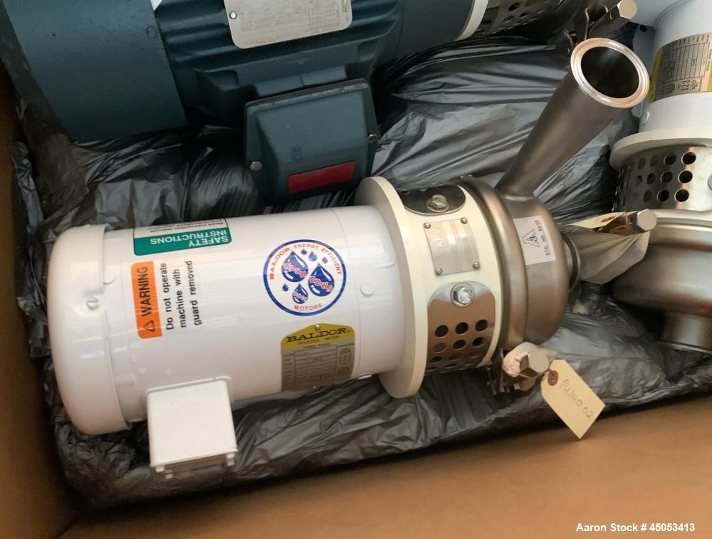 Unused- APV Crepaco Centrifugal Pump, Stainless Steel, Model W20/20